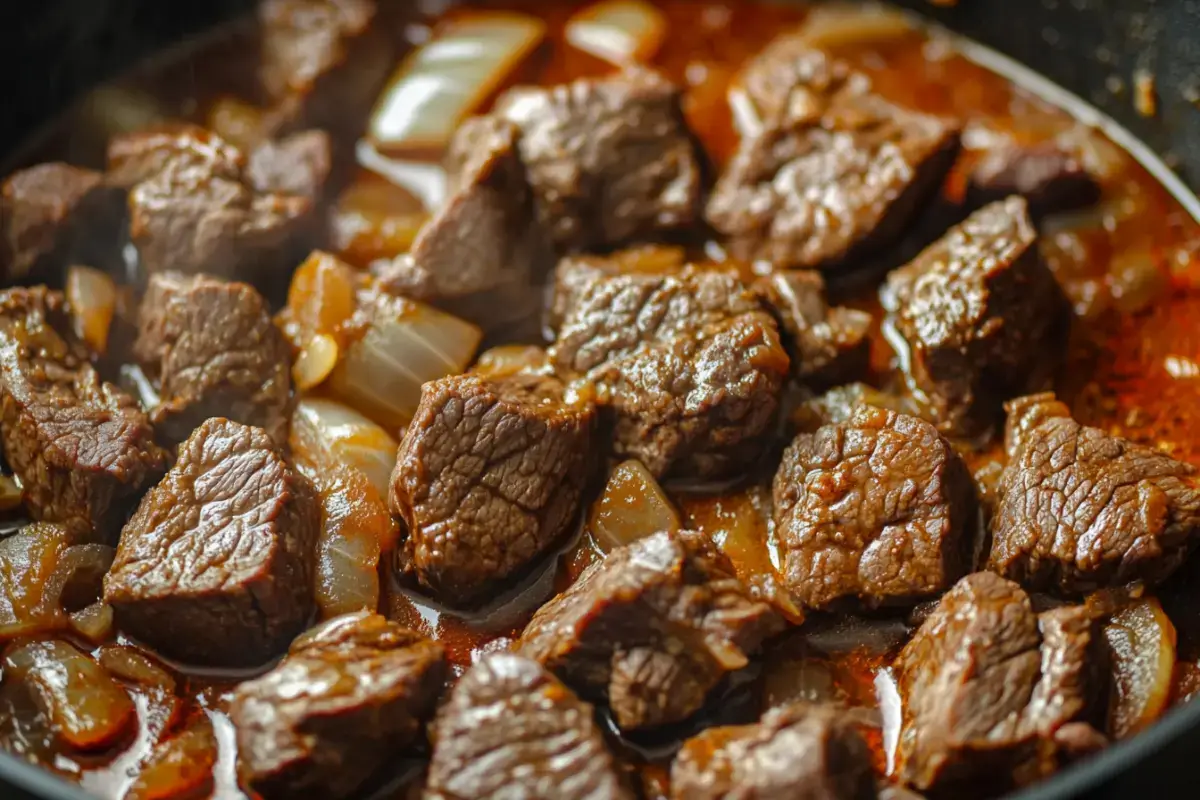 Browning Beef for Goulash